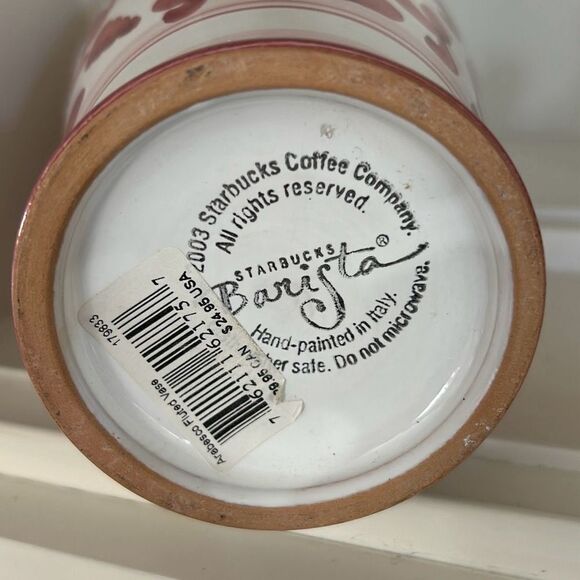 Italian Starbucks 2003 Vase - Picture 3 of 3